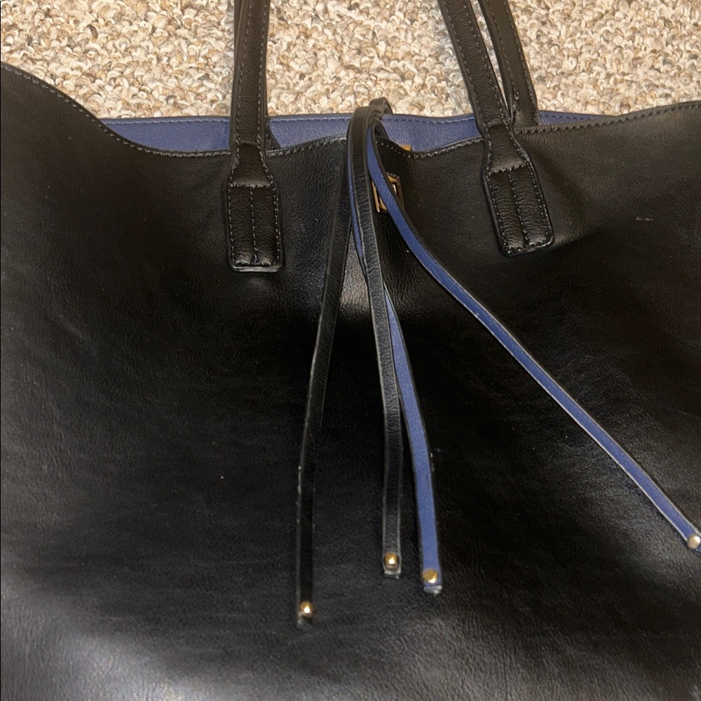 Black Leather Tote 🐼